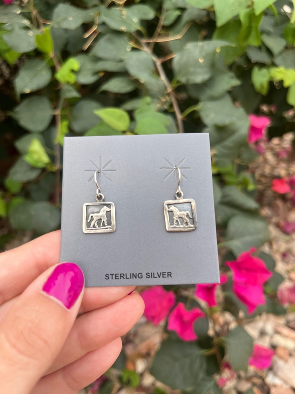 Allen Lee Navajo handmade sterling dangles